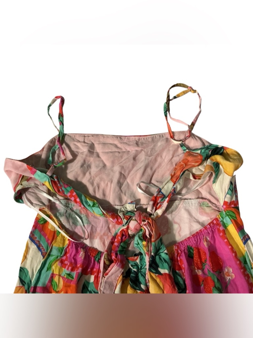 Paper Heart Fruit Patchwork High Low Maxi Dress - Picture 7 of 11
